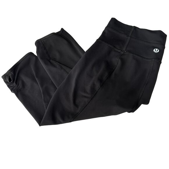 Lululemon Bandha Crop Black Yoga Legging Size 4 - Picture 9 of 13